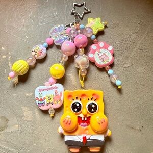 SquarePants Yellow Character Keychain book/bag Charm